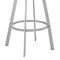 Armen Living Scranton 26" Swivel White Faux Leather and Silver Metal Bar Stool 795044878219 - alternate 10